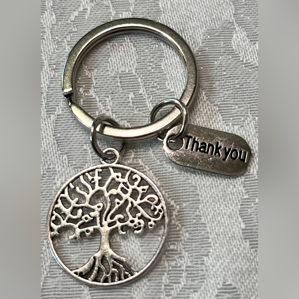Silver Tree of Life Keychain